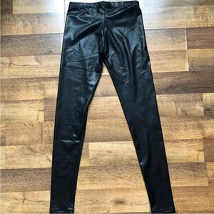 Friday Made in Los Angeles Faux Leather Black Leggings Size Medium